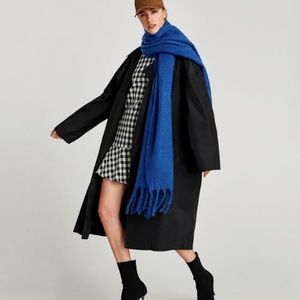 Zara Gingham Check Dress B&W